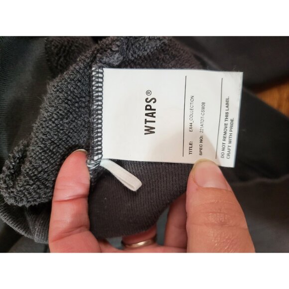 Wtaps Size X 02 BROWN Logo Patch Sweatshirt - Picture 4 of 8